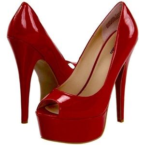 Zigi Soho Penelope Patent Leather Red Pumps